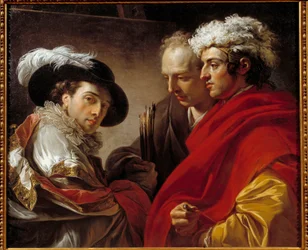 Portrait de trois hommes (L