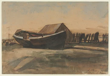 Bateau sur une plage, Le Tréport