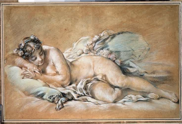 Jeune femme endormie