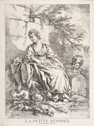 La jeune fille au repos