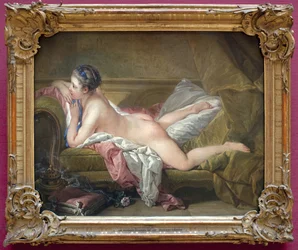 Jeune fille allongée, portrait de Marie-Louise O