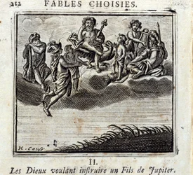 Les dieux voulant instruire un fils de Jupiter