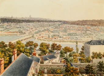 Vue de Paris depuis les hauteurs de Saint-Cloud, 1791