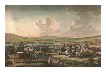 Napoléon visitant les travaux de siège à Dantzig dirigés par le maréchal Lefebvre