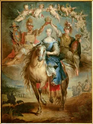 Portrait équestre de Marie-Thérèse d