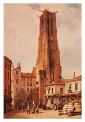 Tour Saint-Jacques, Paris, par François-Étienne Villeret, dessin