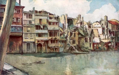 La rivière Meuse, Verdun, France, juin 1916, 1926