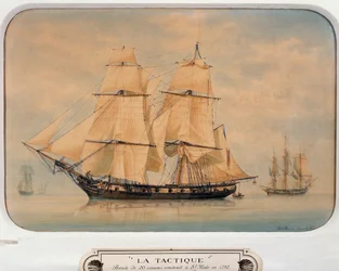 Brig Tactique, construit en 1792, par François Roux (1811-1882), France