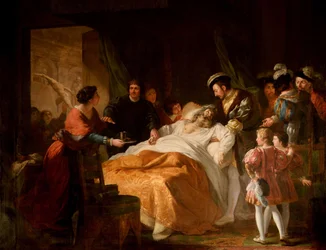 La Mort de Léonard de Vinci dans les bras de François Ier, 1781