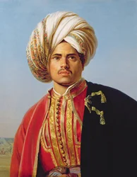 Guerrier ottoman turbané