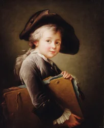 Un jeune garçon tenant un portefeuille, 1760