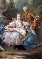 La famille de Louis François du Bouchet, Marquis de Sourches et Grand Prévôt de France (détail)