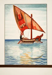 Argonautes, de Prométhée Enchaîné par Eschyle, pub. 1941 (pochoir)