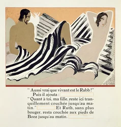 Ruth reposant aux pieds de Boaz, de 