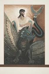 Ulysse et le dragon de Prométhée Enchaîné par Eschyle, pub. 1941