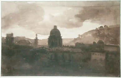 Vue de Rome depuis Santa Trinita dei Monti