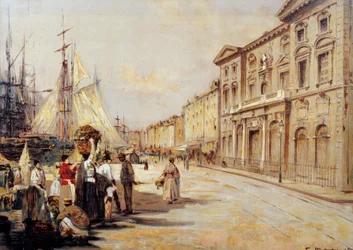 Vue du quai Saint-Jean à Marseille