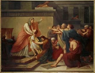 Joseph reconnu par ses frères (peinture sur toile)