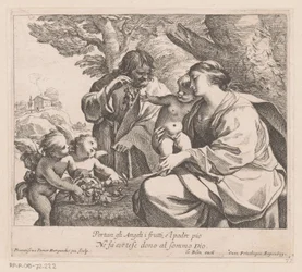 Sainte Famille avec putti et raisins