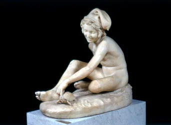 Pêcheur napolitain jouant avec une tortue, 1833