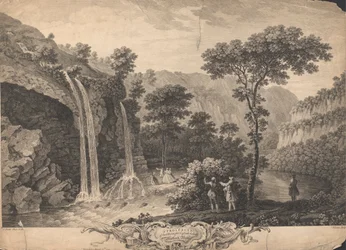 Une perspective de cette belle cascade en dessous de Matlock Bath