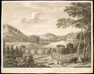 Vue de Stour Head dans le Wiltshire