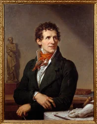 Portrait du sculpteur Antonio Canova (1757-1822). Peinture de Xavier Fabre (1766-1837), 1812. Dimensions : 0,91 x 0,7 m. Montpellier, musée Fabre - Portrait du sculpteur italien Antonio Canova (1757-1822). Peinture de François Xavier Fabre (1766-1837)