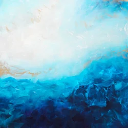 Abstraction bleu profond