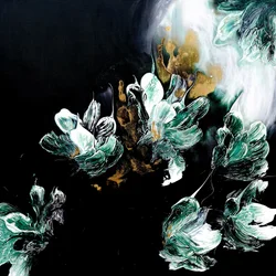 Fleurs dorées élégantes