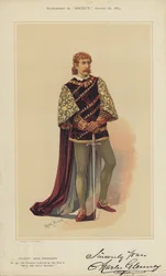 M. Charles Glenney, dans le rôle de Don John, dans Beaucoup de bruit pour rien