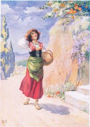 Pippa Passes, de Pippa Passes par Robert Browning (1812-89) illustré dans Histoires pour enfants des Poètes par M.B.Belgrave et H.Hart
