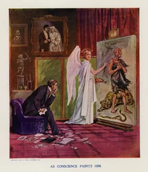 As Conscience Paints Him (lithographie couleur)