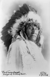 Red Tomahawk, tueur de Sitting Bull, vers 1890-1910