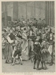 Le bal costumé des enfants à Mansion House (gravure)