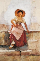 Fille de la fleur florentine