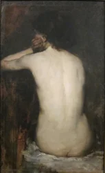 Nude Back, Study" de Frank Duveneck, Cincinnati Art Museum