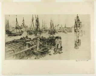 Navigation sur la Giudeca (Les Docks)