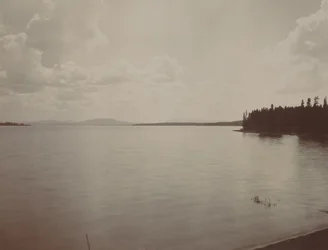 Lac Yellowstone, années 1880 (photo)