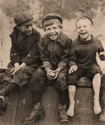 Trois garçons heureux, 1889