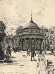 Entrée du parc Monceau, 1915