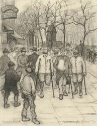 La promenade des blessés, 1917