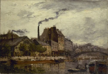 Le quai de Valmy, 1905