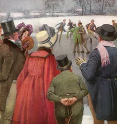 Les Pickwickiens se divertissent sur la glace