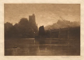 Marée basse, Putney Bridge, 1885
