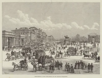 Améliorations à Hyde Park-Corner, et Nouvelle Statue de Wellington