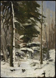 Bord du bois, vers 1914