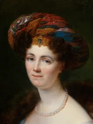 (détail) du Portrait de Joséphine Victoire Meslier-Duvey