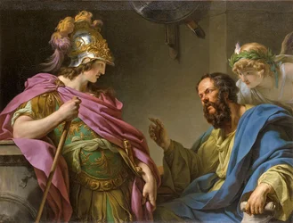 Alcibiade instruit par Socrate, 1776