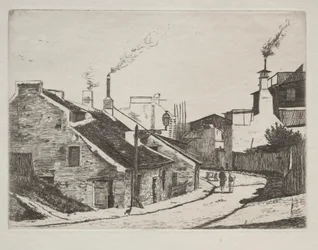 Rue de campagne à Alouette, 1861