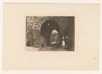 Gezicht op de Porte de St. Malo te Dinan